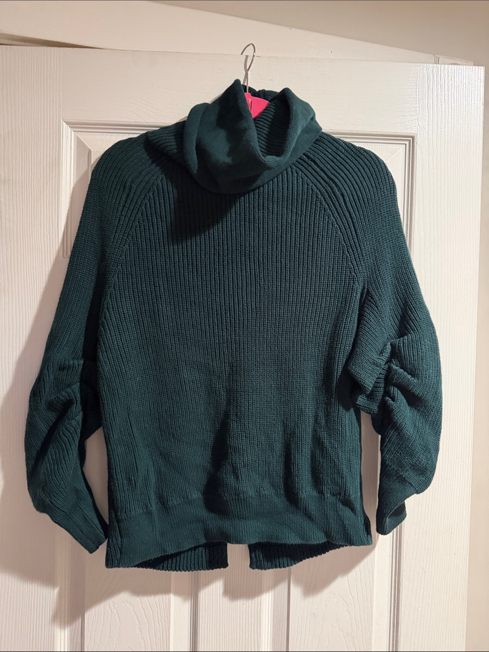 CAbi Deep Teal Ribbed Turtleneck Sweater BNWOT